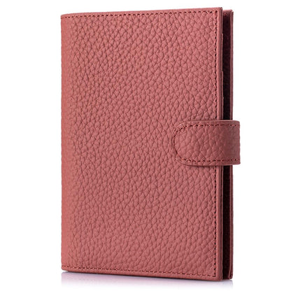 Leather RFID Slim Passport Holder for Travel Women, Gift Ready