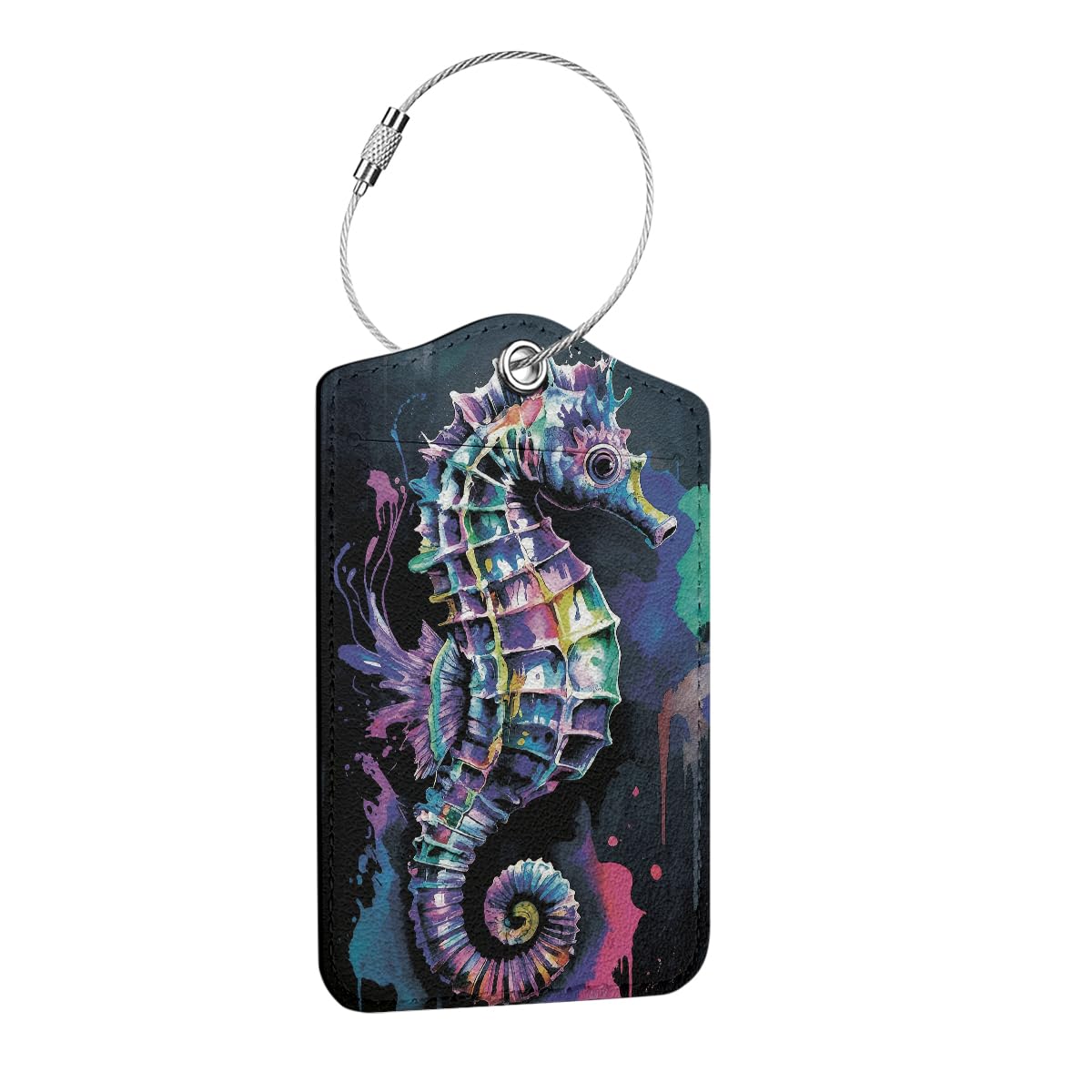 Funny Luggage Tag, Quotes Suitcase Tags with Privacy Flap Metal Loop