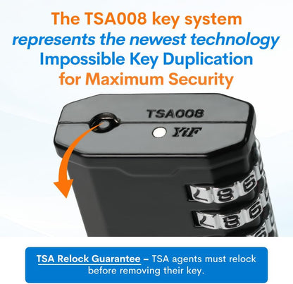 Forge 4-Digit TSA Approved Travel Locks – Heavy-Duty Combination Padlock for Travel, Gym, Pelican Case. Black 2-Pack.