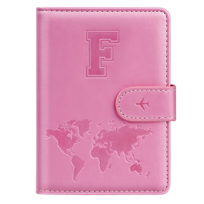 Passport Holder Cover Initial Letter A-Z Travel Wallet Personalized