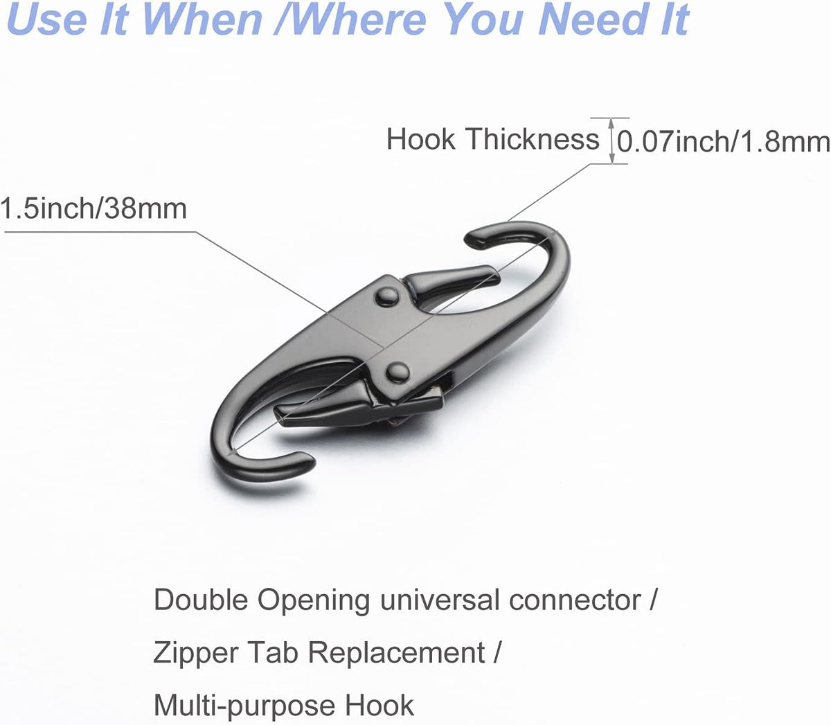 Zpsolution Zipper Clips Anti Theft, Zipper Locks for Backpacks, Purses