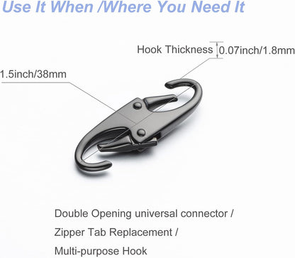 Zpsolution Zipper Clips Anti Theft, Zipper Locks for Backpacks, Purses