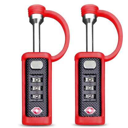 Cut-Resistant Gun Case Lock, TSA Approved Anti-Theft Single Shaft Padlock