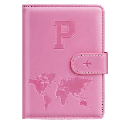 Passport Holder Cover Initial Letter A-Z Travel Wallet Personalized