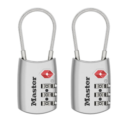 Master Lock TSA Approved Combination Luggage Lock, Assorted, 4688EC4