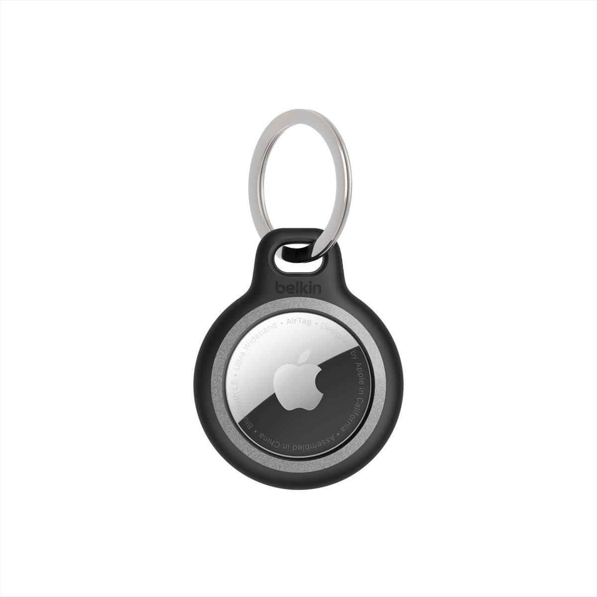 Belkin Apple AirTag Holder Keychain with Key Ring, Scratch-Resistant