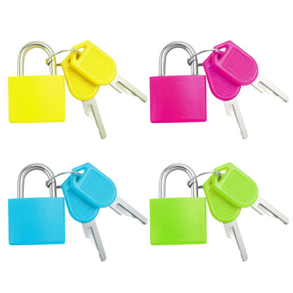 Bonsicoky 18 Pack Suitcase Locks with Keys, Multicolor Padlocks(9 Color)