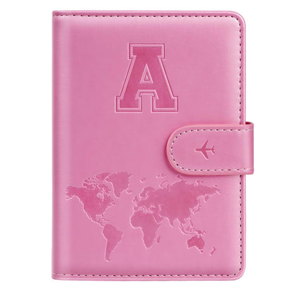 Passport Holder Cover Initial Letter A-Z Travel Wallet Personalized