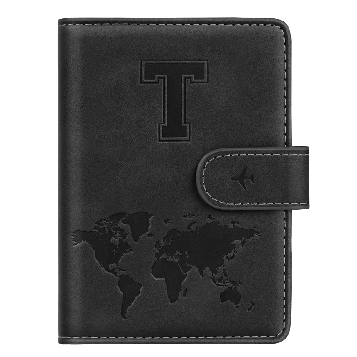Passport Holder Cover Initial Letter A-Z Travel Wallet Personalized