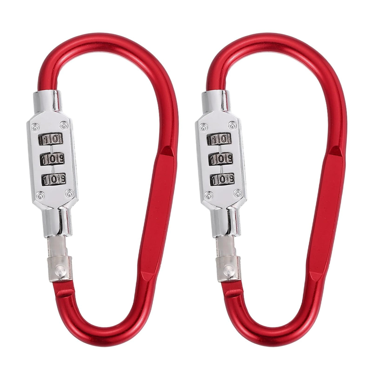 PATIKIL D-Shaped Code Combination Lock 3-Digit Combo 4.8"x2.4" 2 Pcs