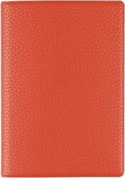 Fenice Classic Passport Cover Holder Wallet Case for Travel Essential RFID Blocking Vegan Leather Waterproof (ORANGE)