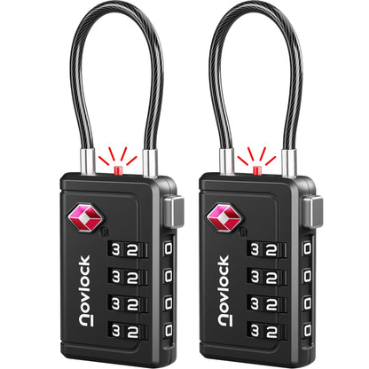 TSA Approved Luggage Locks, Travel Locks with Inspection Indicator