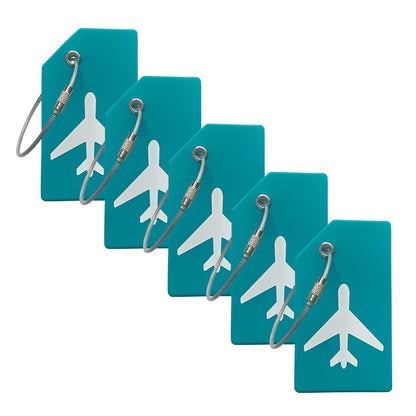 5Pack Silicone Luggage Tag with Name ID Card Perfect to Quickly Spot Luggage Suitcase by Ovener