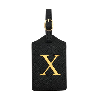 Luggage Tag PU Leather for Suitcase Baggage Handbag Travel Bag Label Suitcase Tag Suitcase Label Tag w. Name Card & Privacy Cover (E)