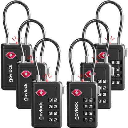 TSA Approved Luggage Locks, Travel Locks with Inspection Indicator