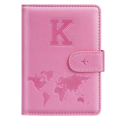 Passport Holder Cover Initial Letter A-Z Travel Wallet Personalized