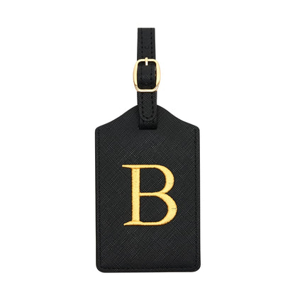 Luggage Tag PU Leather for Suitcase Baggage Handbag Travel Bag Label Suitcase Tag Suitcase Label Tag w. Name Card & Privacy Cover (E)