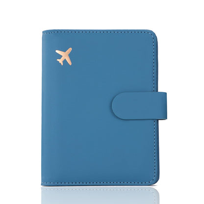 Melsbrinna Premium Leather Passport Holder Covers Case, Waterproof Rfid Blocking Travel Wallet Passport Holder with Pen Holder, Cute Passport Book for Women/Men