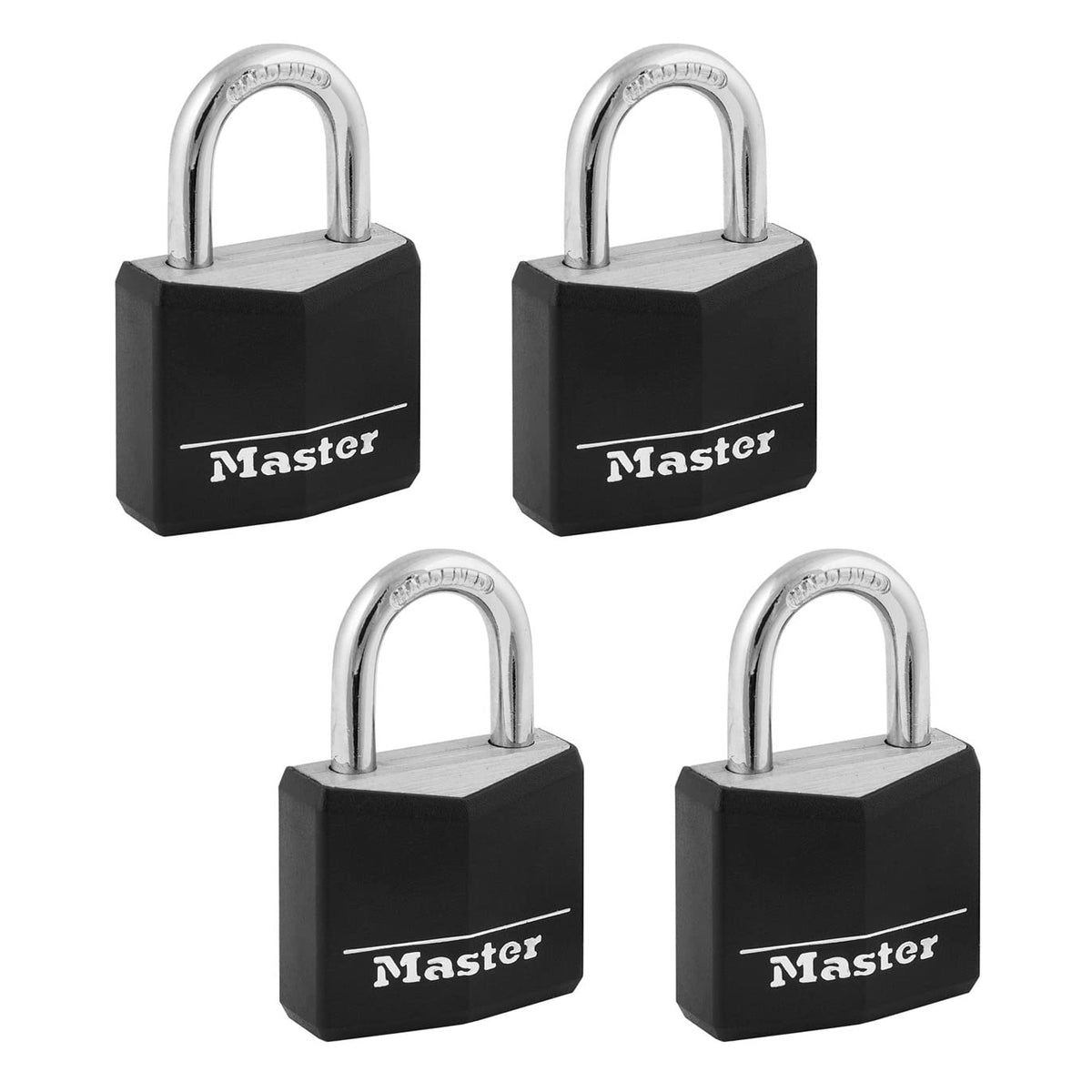 Master Lock Outdoor Padlock Weather-Resistant Keyed Alike Lock 4-Pack 131Q
