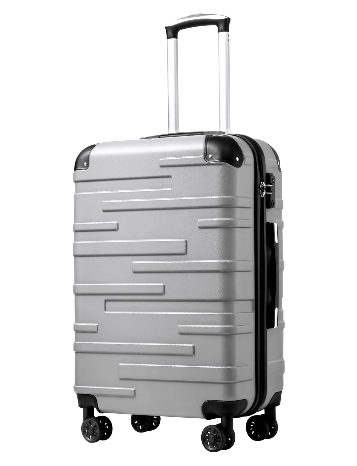 Coolife Hardside ABS Luggage, TSA Lock, Spinner Wheels, 3-Piece Set