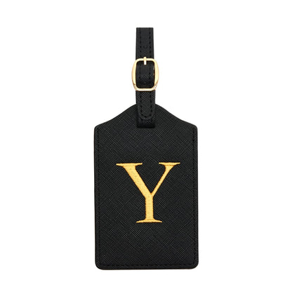 Luggage Tag PU Leather for Suitcase Baggage Handbag Travel Bag Label Suitcase Tag Suitcase Label Tag w. Name Card & Privacy Cover (E)