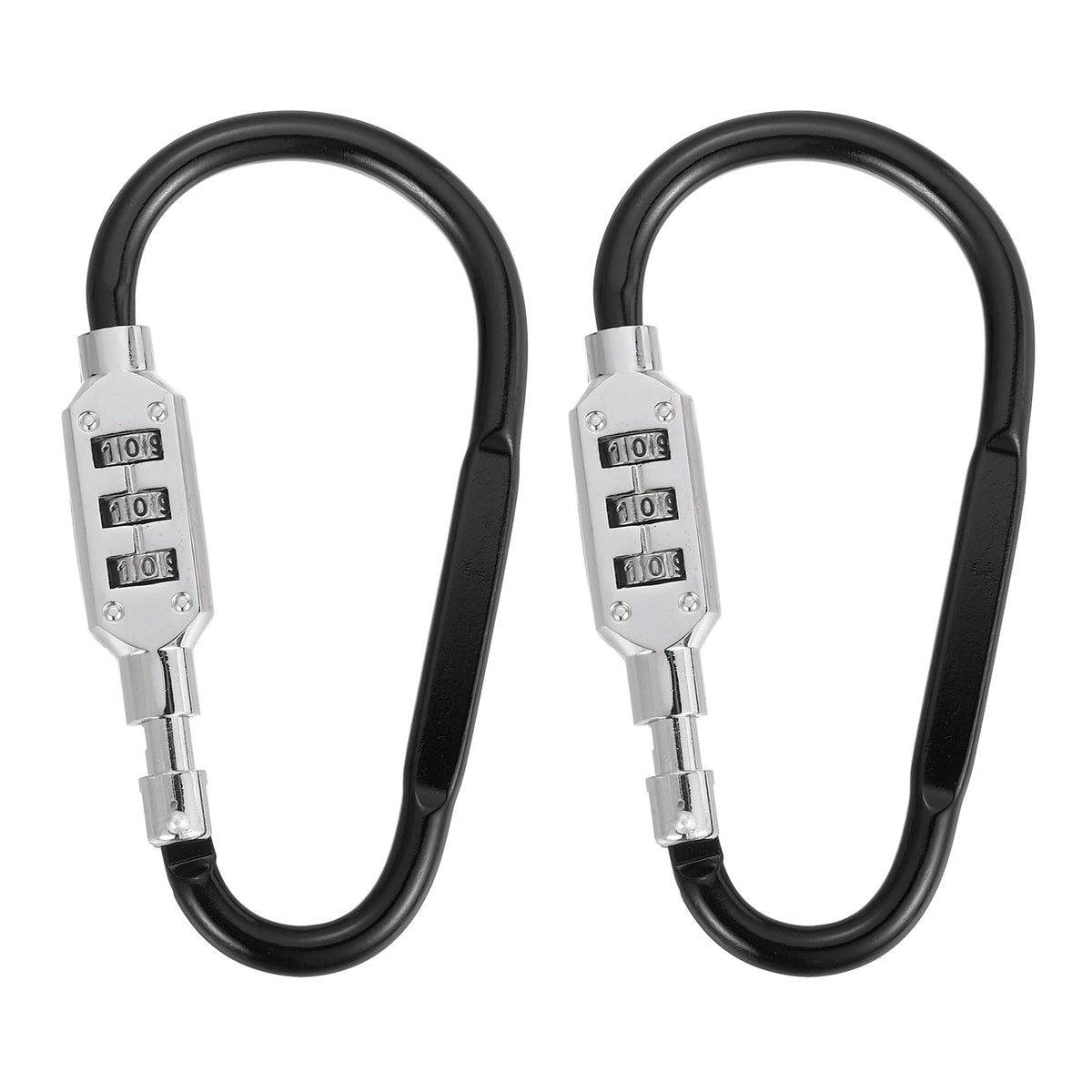 PATIKIL D-Shaped Code Combination Lock 3-Digit Combo 4.8"x2.4" 2 Pcs
