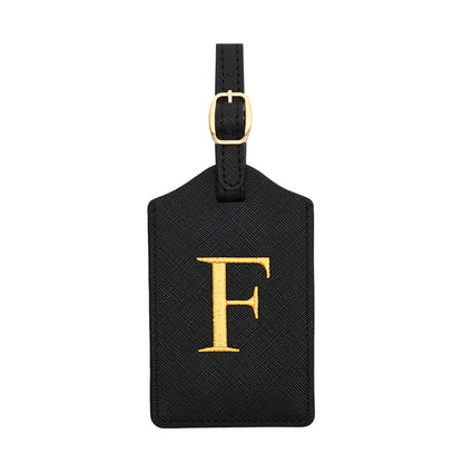 Luggage Tag PU Leather for Suitcase Baggage Handbag Travel Bag Label Suitcase Tag Suitcase Label Tag w. Name Card & Privacy Cover (E)