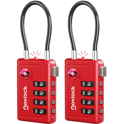 TSA Approved Luggage Locks, Travel Locks with Inspection Indicator