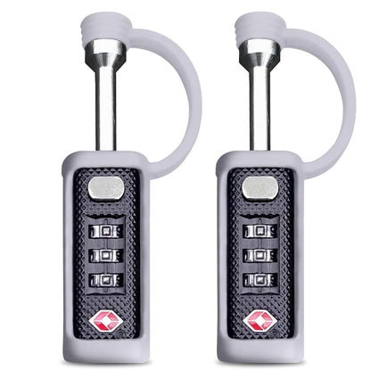 Cut-Resistant Gun Case Lock, TSA Approved Anti-Theft Single Shaft Padlock