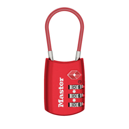 Master Lock TSA Approved Combination Luggage Lock, Assorted, 4688EC4