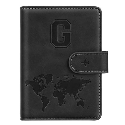 Passport Holder Cover Initial Letter A-Z Travel Wallet Personalized