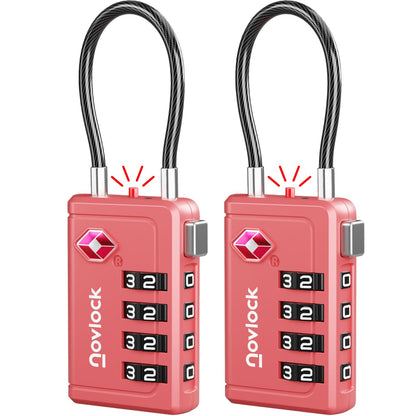 TSA Approved Luggage Locks, Travel Locks with Inspection Indicator