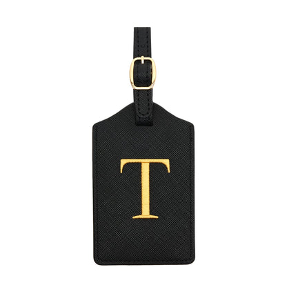 Luggage Tag PU Leather for Suitcase Baggage Handbag Travel Bag Label Suitcase Tag Suitcase Label Tag w. Name Card & Privacy Cover (E)