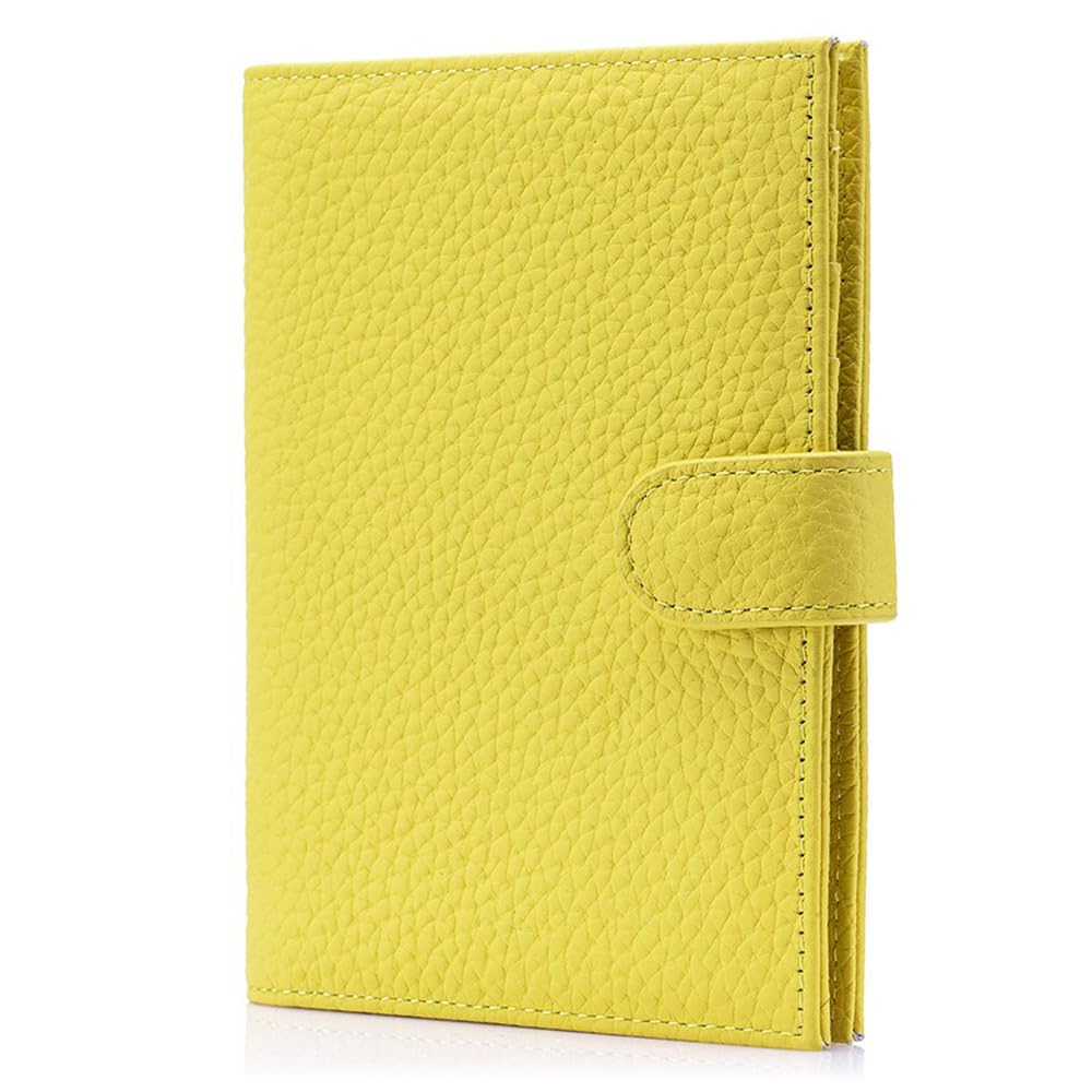Leather RFID Slim Passport Holder for Travel Women, Gift Ready