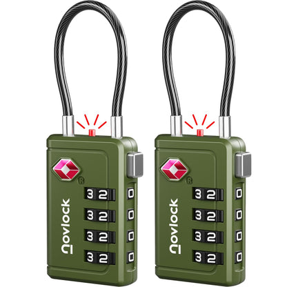 TSA Approved Luggage Locks, Travel Locks with Inspection Indicator