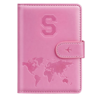 Passport Holder Cover Initial Letter A-Z Travel Wallet Personalized