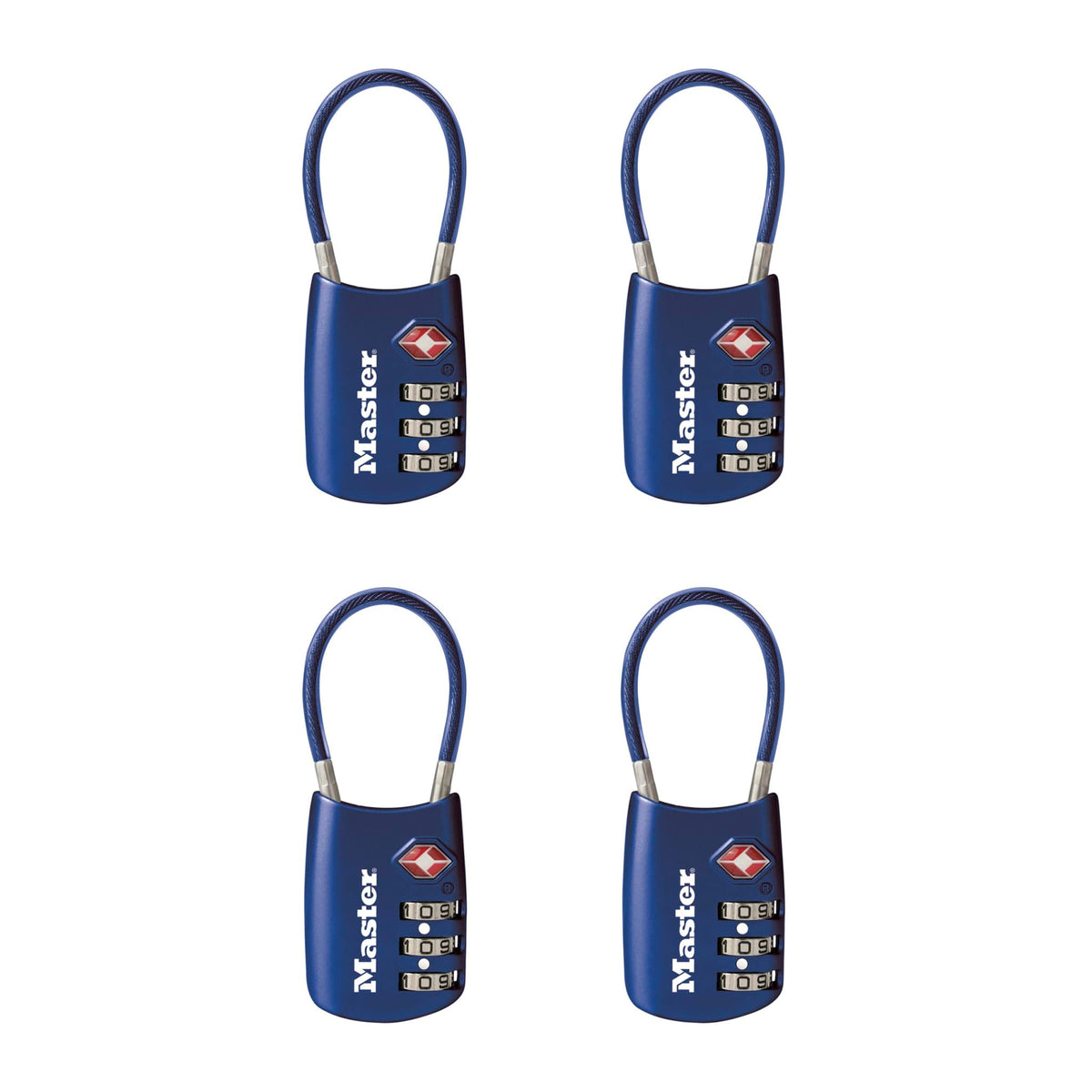 Master Lock TSA Approved Combination Luggage Lock, Assorted, 4688EC4