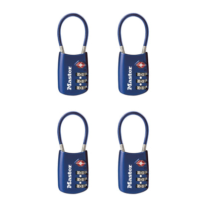 Master Lock 4688D Set Your Own Combination TSA Approved Luggage Lock, 1 Pack, Red