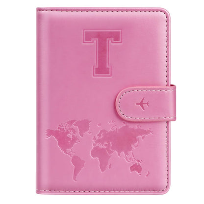 Passport Holder Cover Initial Letter A-Z Travel Wallet Personalized