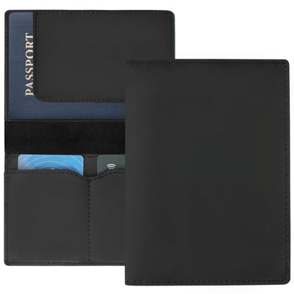 Jack&Chris Leather Passport Holder, Handmade Passport cover, Travel Wallet Cover Case for Men and Women, Leather Travel Documents Organizer Protector, JC107