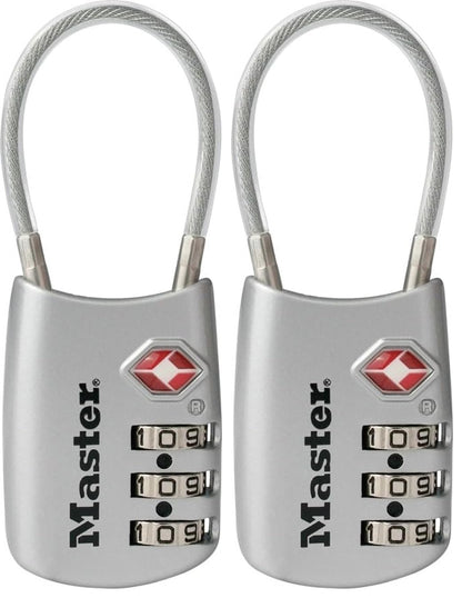 Master Lock TSA Approved Combination Luggage Lock, Assorted, 4688EC4
