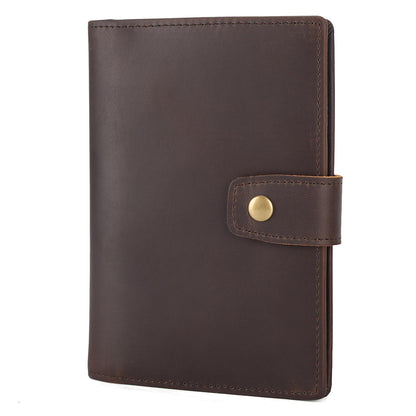 Polare Slim RFID Blocking Leather Passport Holder Travel Bifold Wallet For Men