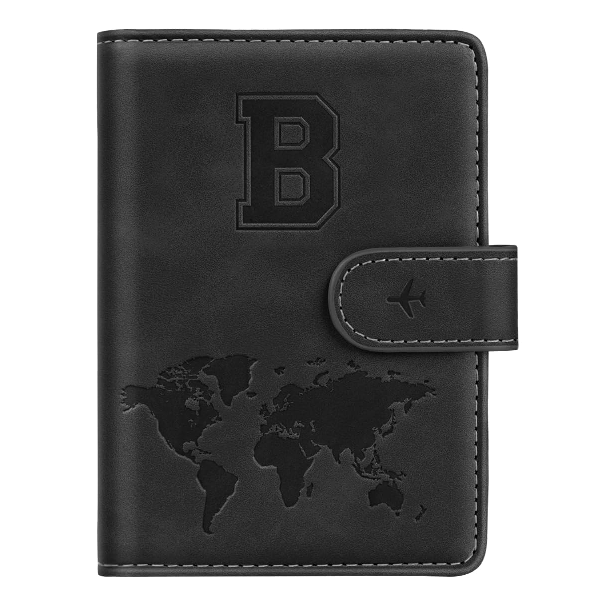 Passport Holder Cover Initial Letter A-Z Travel Wallet Personalized