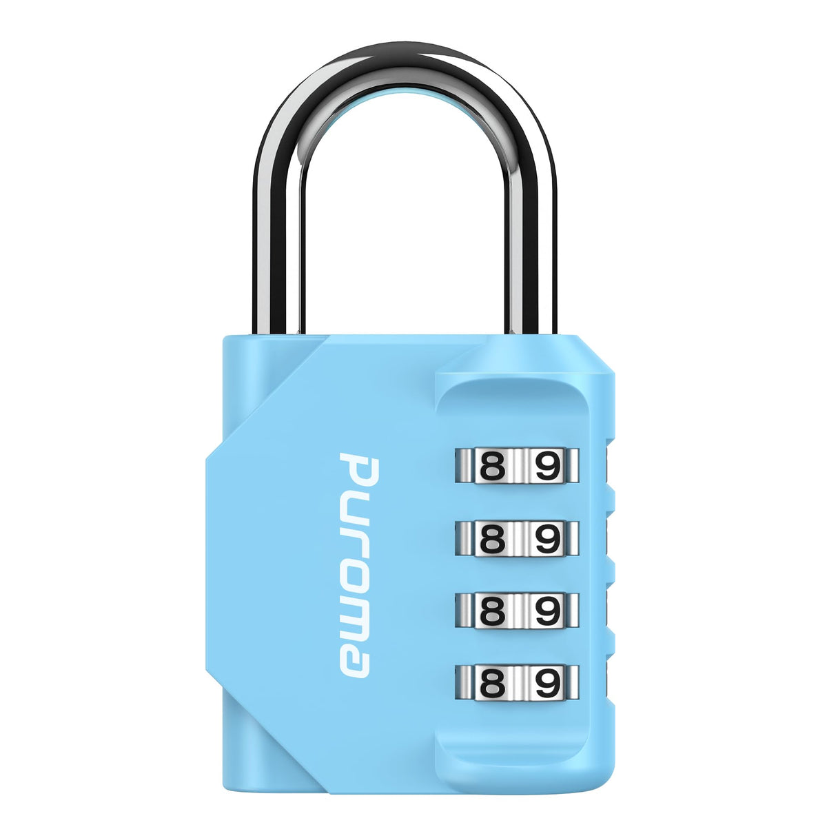 Puroma 2 Pack Combination Lock Locker 4 Digits Combo Padlock Gym Pink