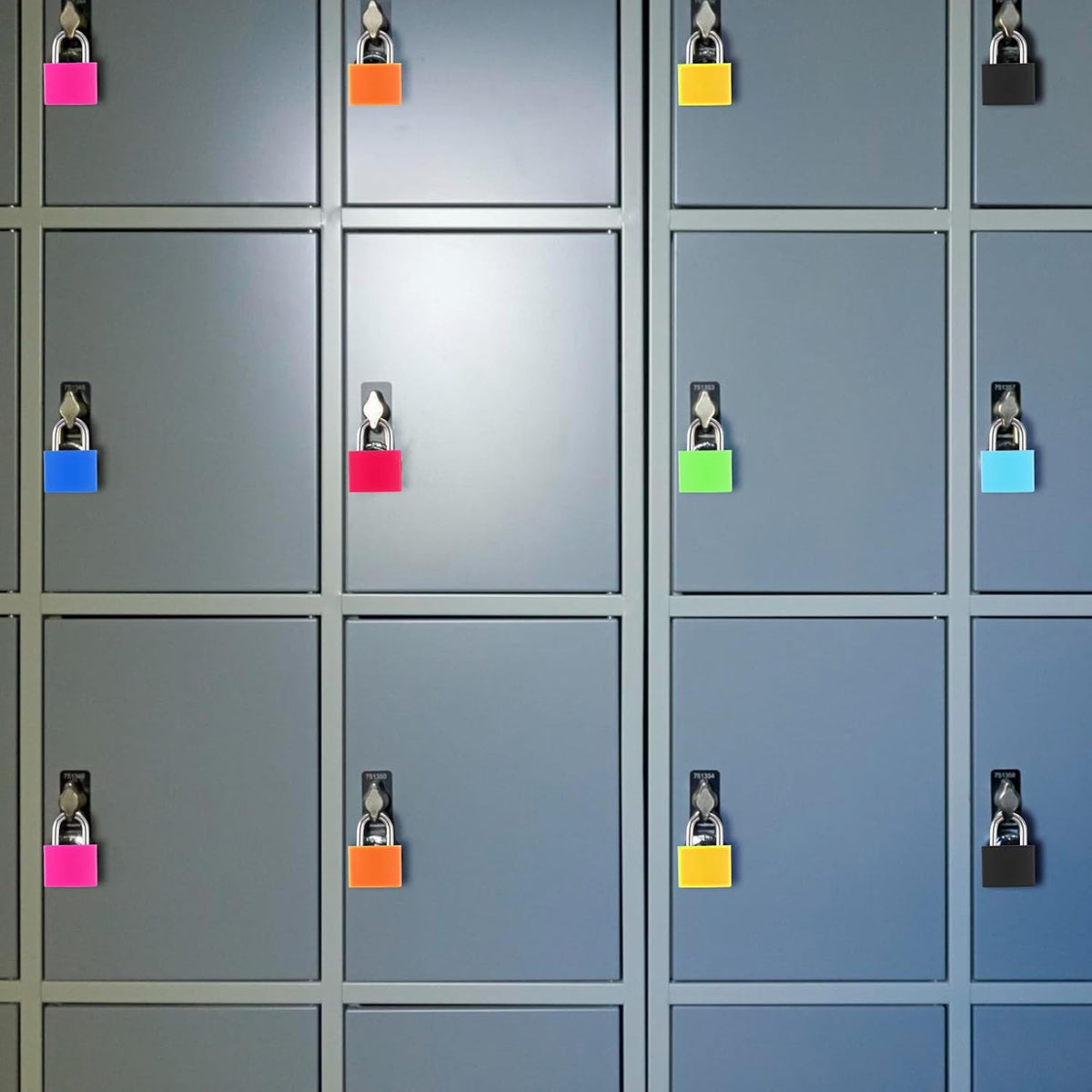 24 Pcs Multicolor Small Luggage Locks with Keys, Mini Locker Lock, Metal Suitcase Locks, Plastic-Covered Copper Keyed Padlock for Locker, Suitcase, Boxes (8 Colors)