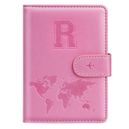 Passport Holder Cover Initial Letter A-Z Travel Wallet Personalized