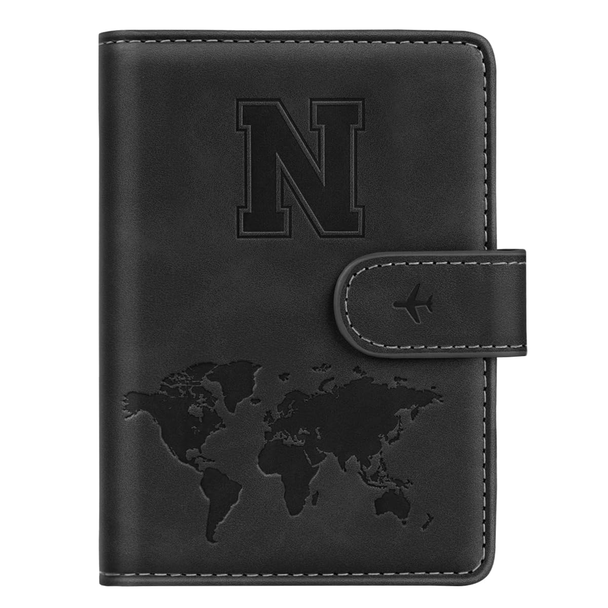 Passport Holder Cover Initial Letter A-Z Travel Wallet Personalized