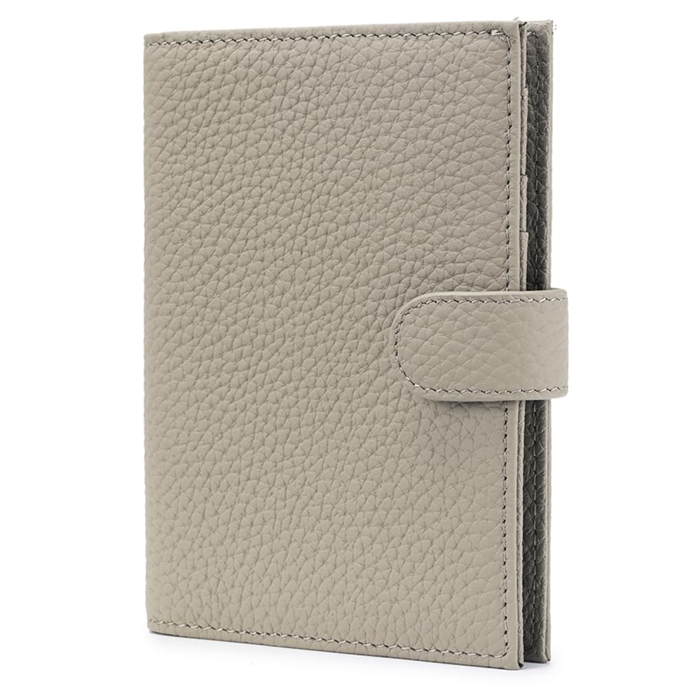Leather RFID Slim Passport Holder for Travel Women, Gift Ready