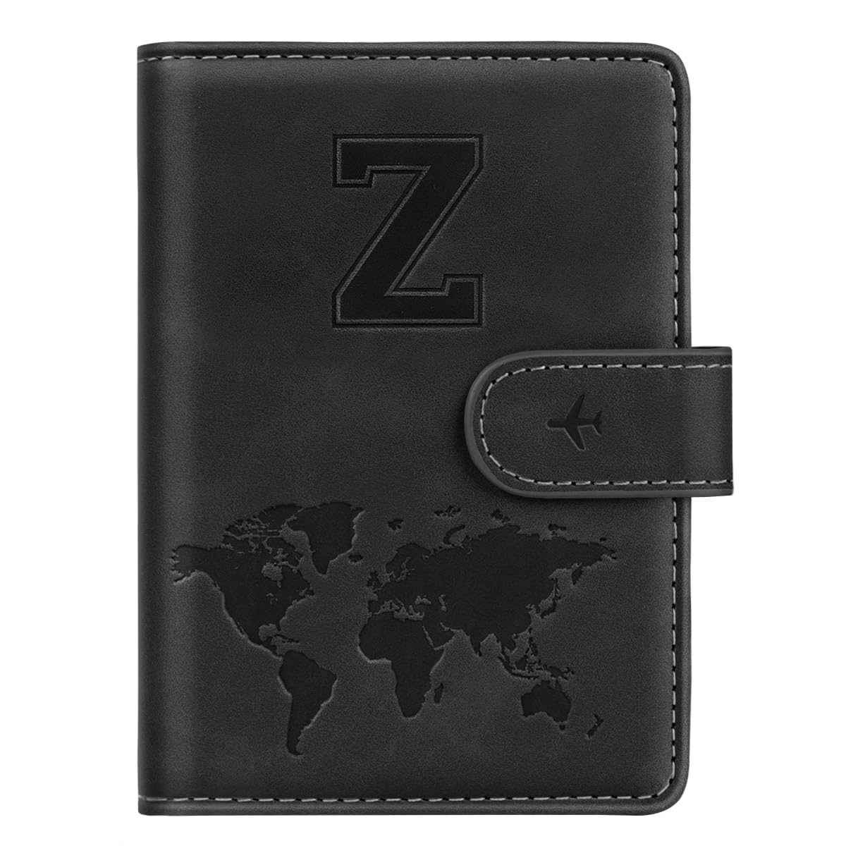 Passport Holder Cover Initial Letter A-Z Travel Wallet Personalized