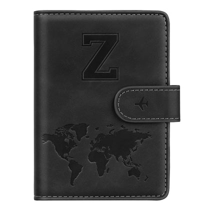 Passport Holder Cover Initial Letter A-Z Travel Wallet Personalized